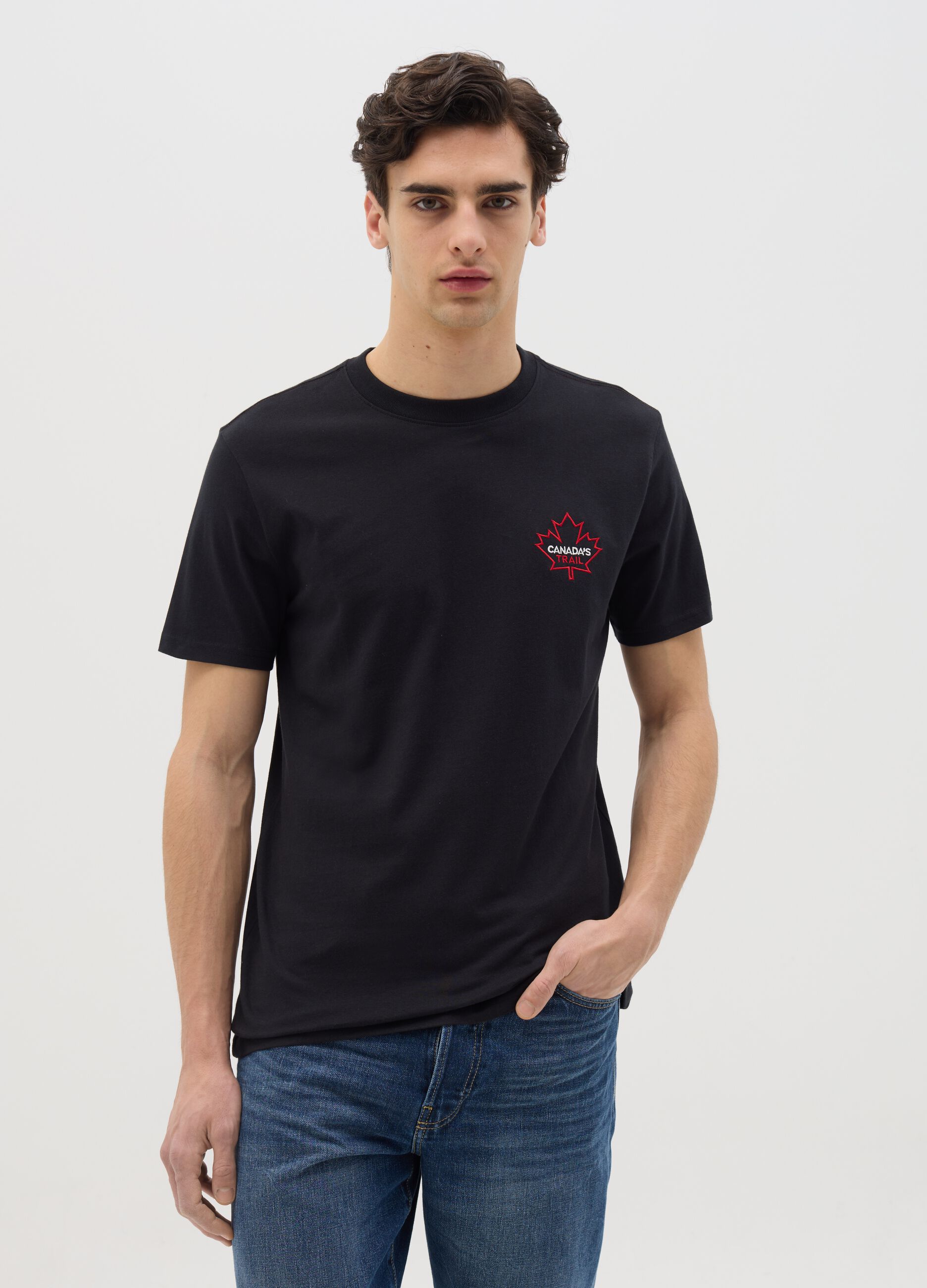 Canada's Trail black T-shirt with logo