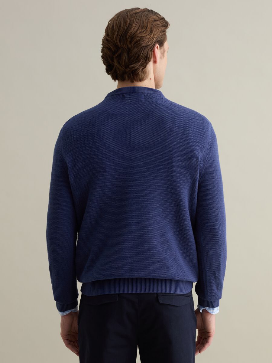 Cotton pullover with wavy trim_2