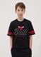 Boys' relaxed fit black pure cotton T-shirt - Chicago Bulls_0