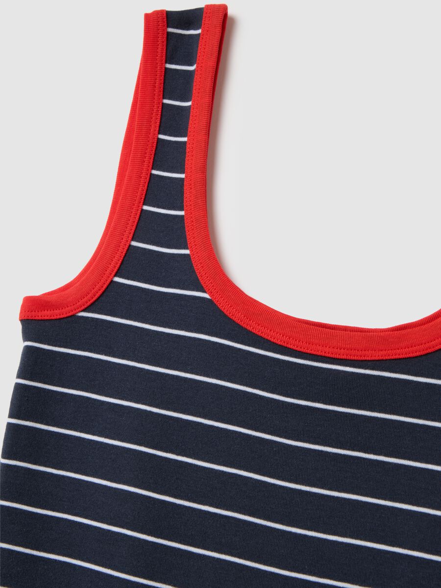 Women's multicolour regular fit pure cotton vest_5