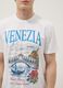 White 100% cotton T-shirt with graphic print, regular fit_2