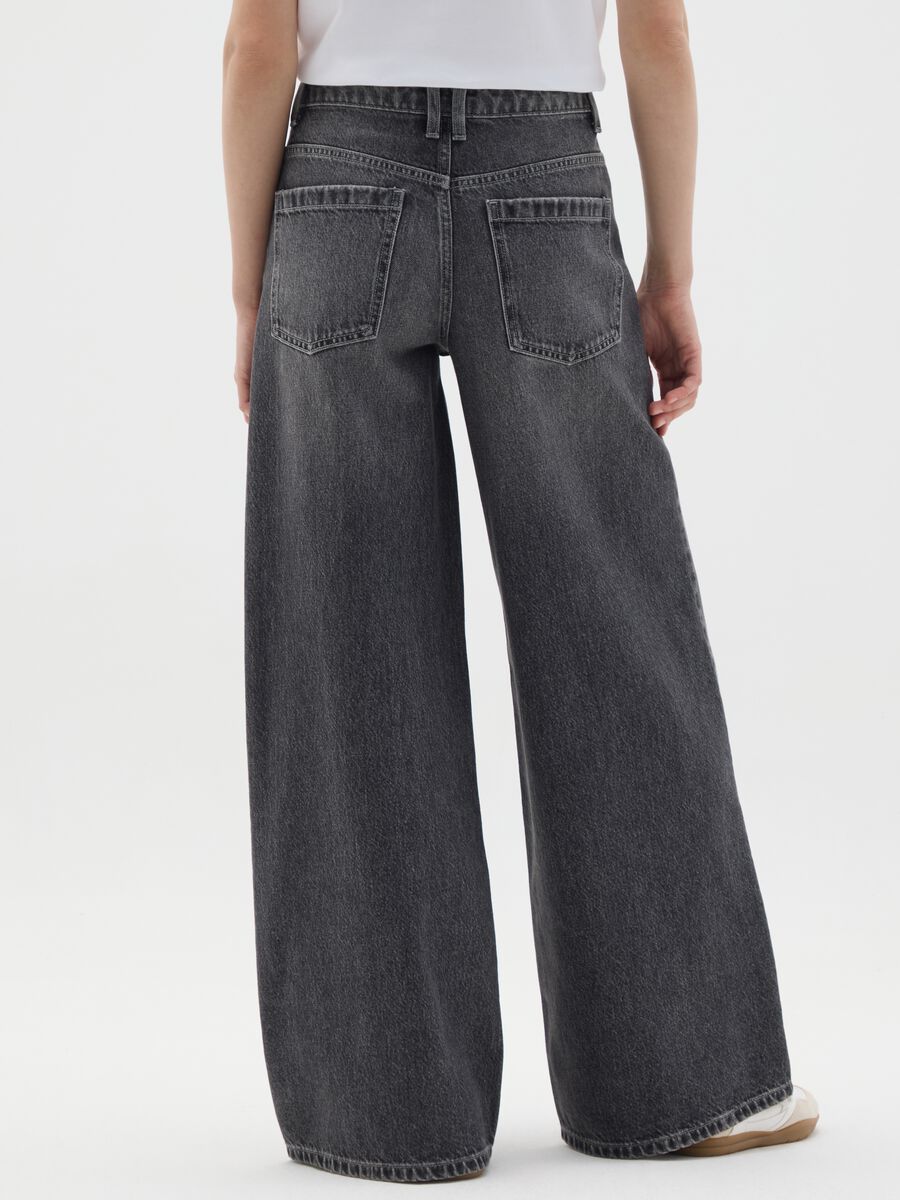 High-waisted grey wide jeans_2