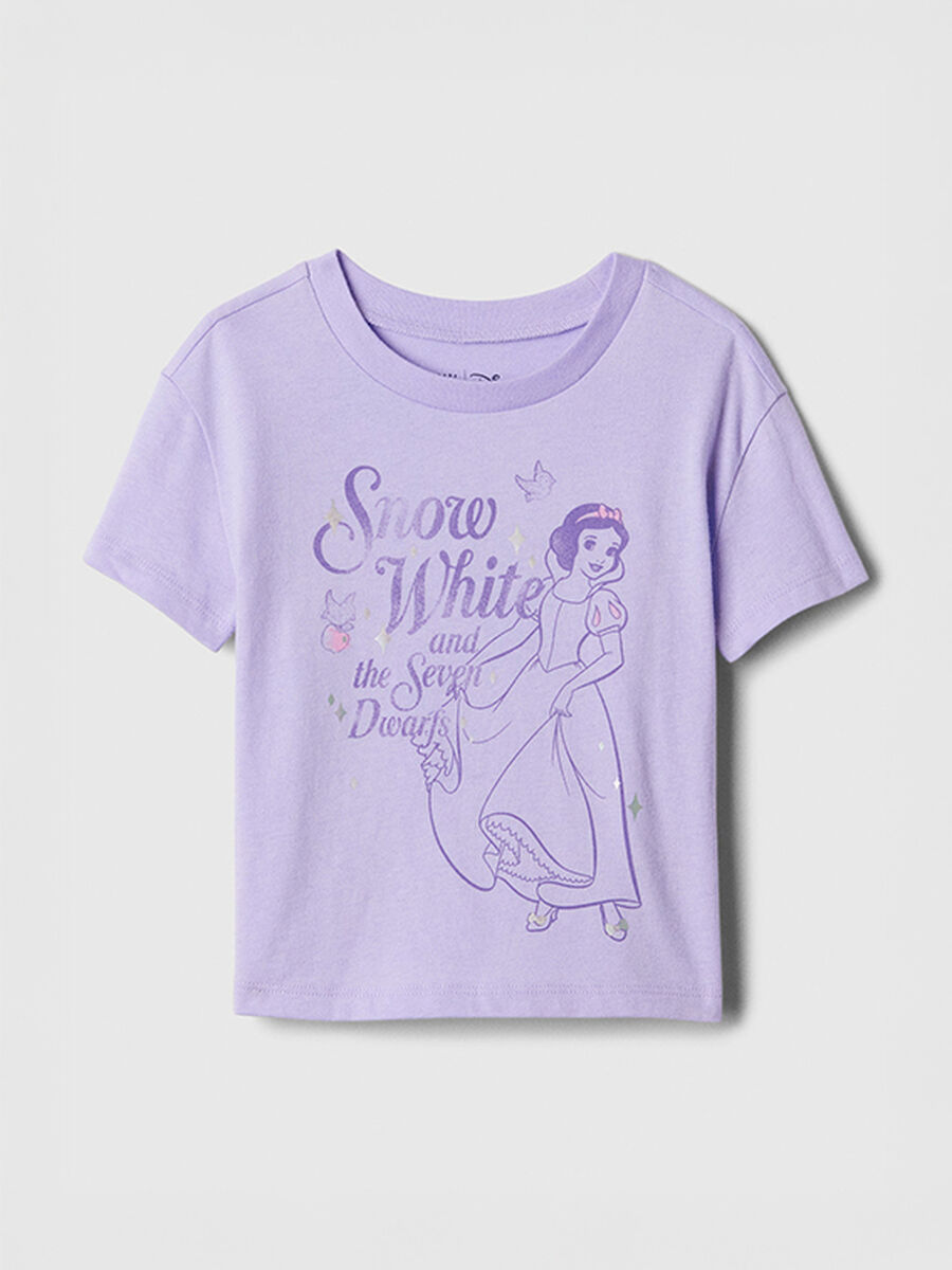 Purple T-shirt with Snow White print_0