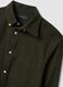 Camicia verde in flanella di puro cotone regular fit_2