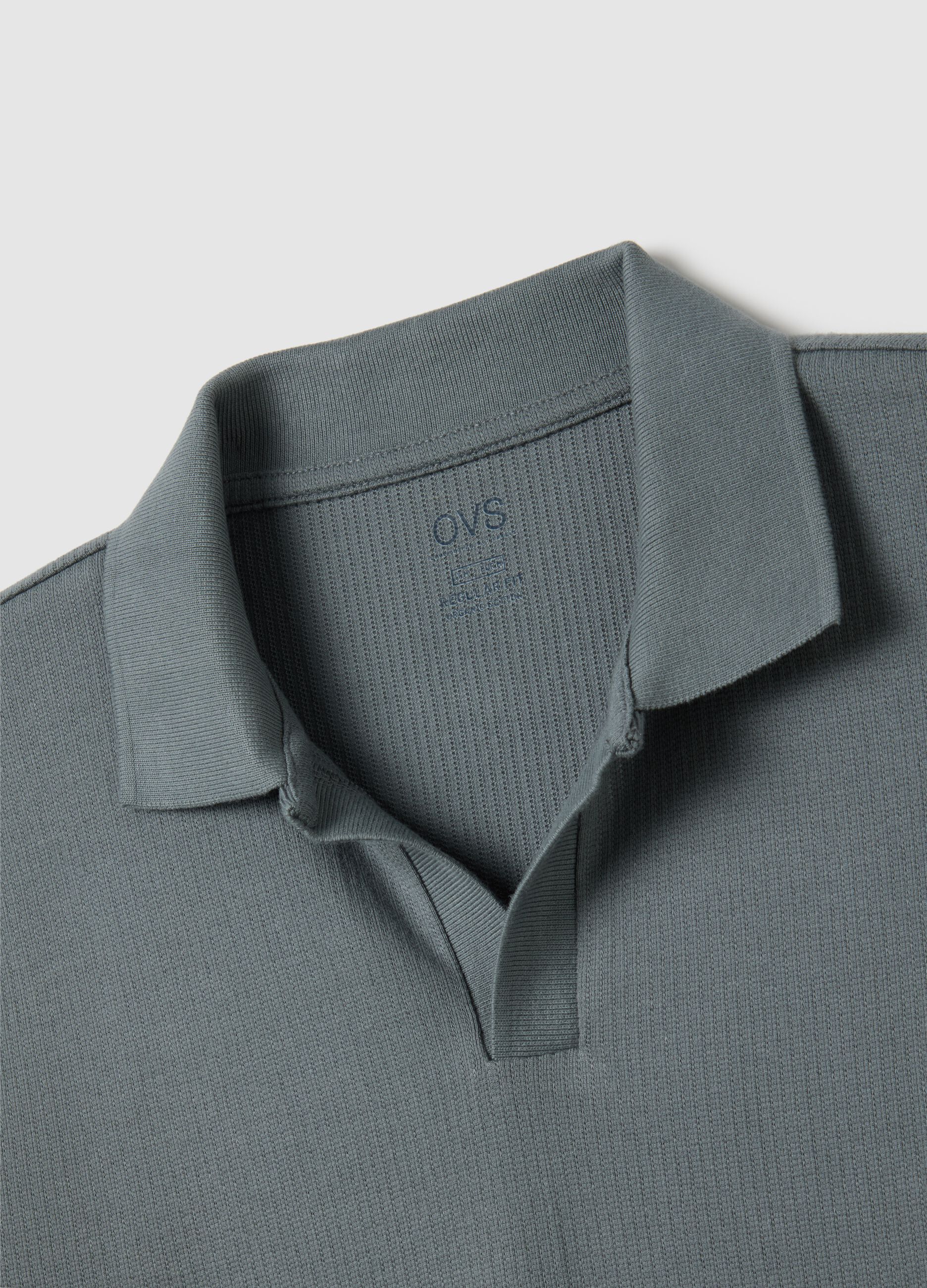 Men's green pure cotton polo shirt regular fit