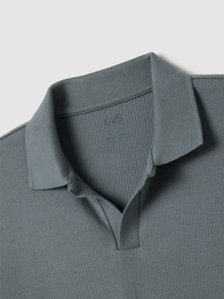Men's green pure cotton polo shirt regular fit_1