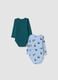 2-pack of multicolour organic cotton baby bodysuits with print_1