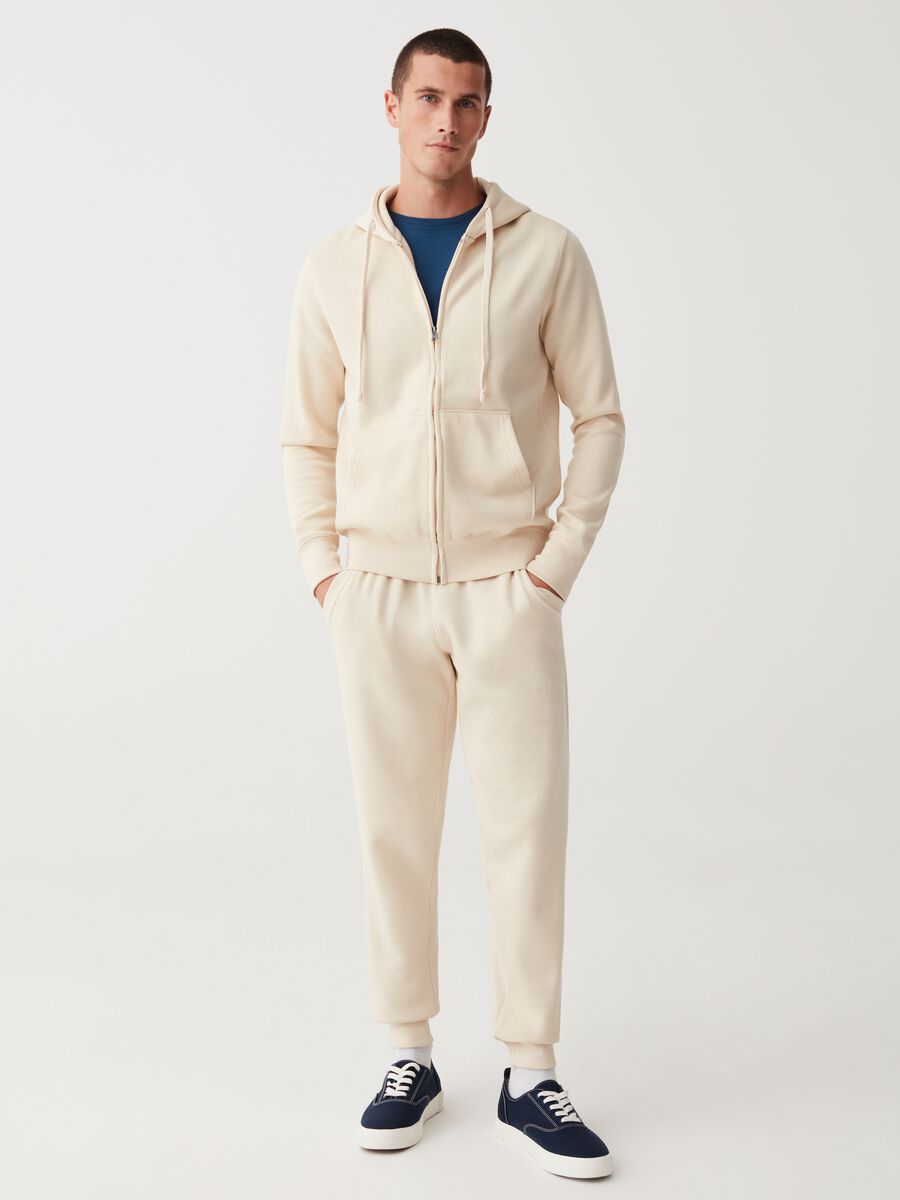 Joggers in felpa con coulisse_0