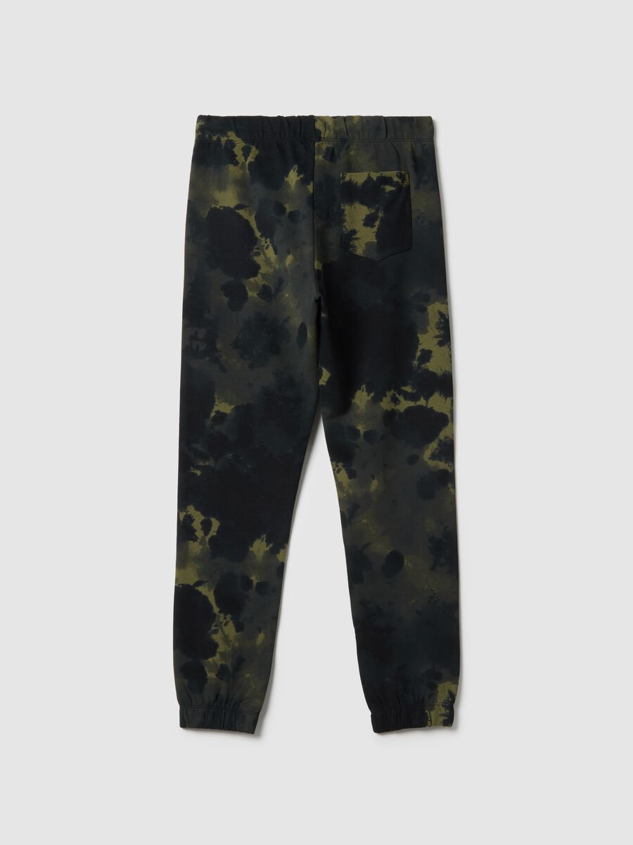 Pantaloni in puro cotone multicolor TieDye da ragazzo regular fit_4