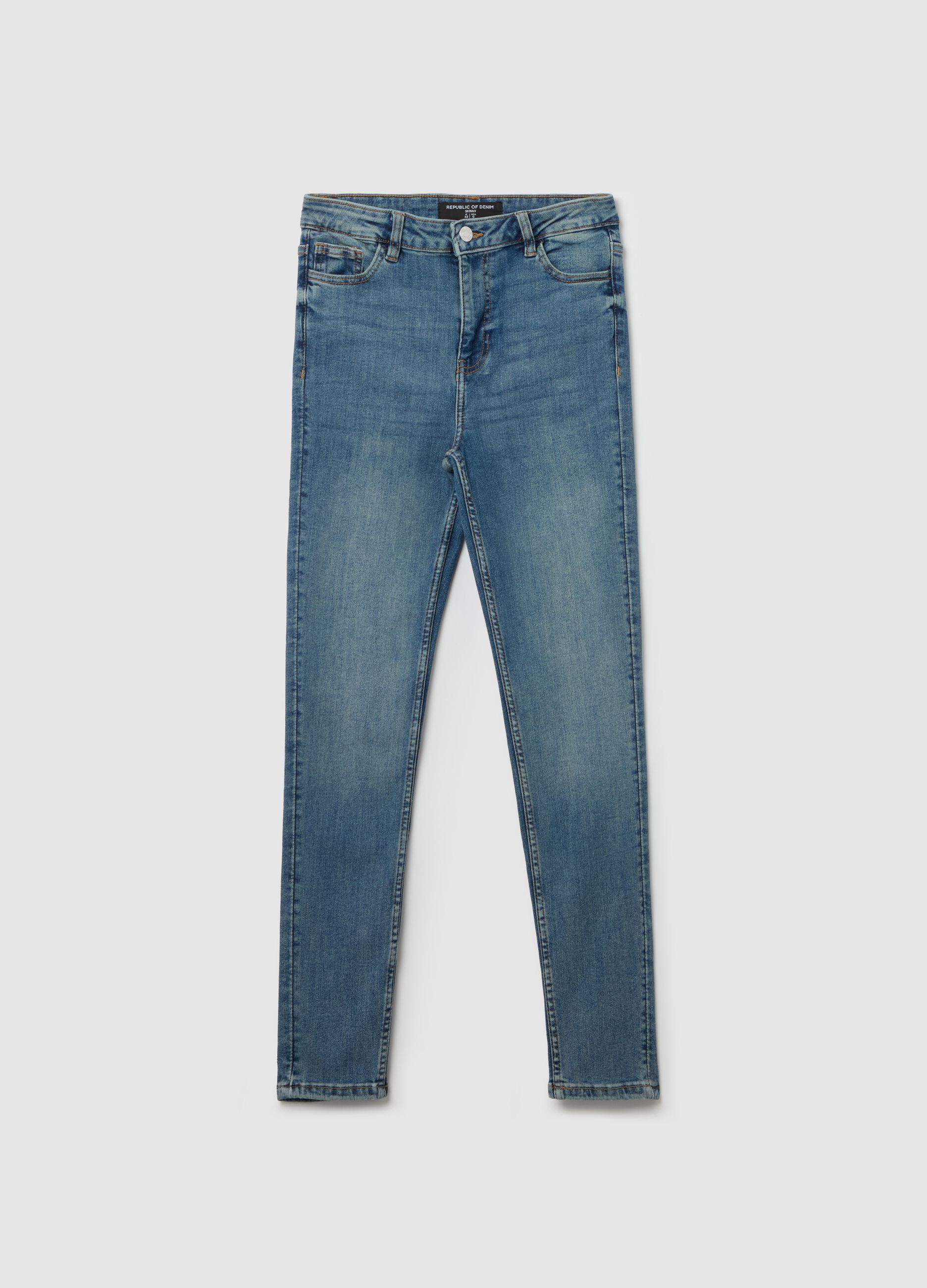 Cropped skinny-fit jeans