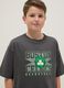 Grey pure cotton oversized fit Boston Celtics kids' t-shirt_2