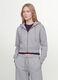 Grey full-zip cotton-blend hoodie, fitted_1