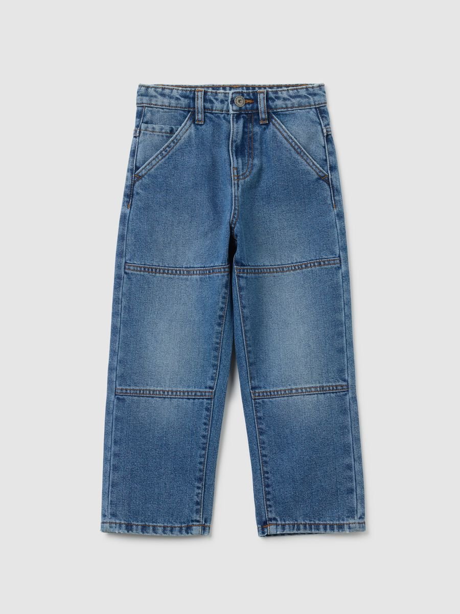 Children's Blue Denim Balloon Fit Jeans_0