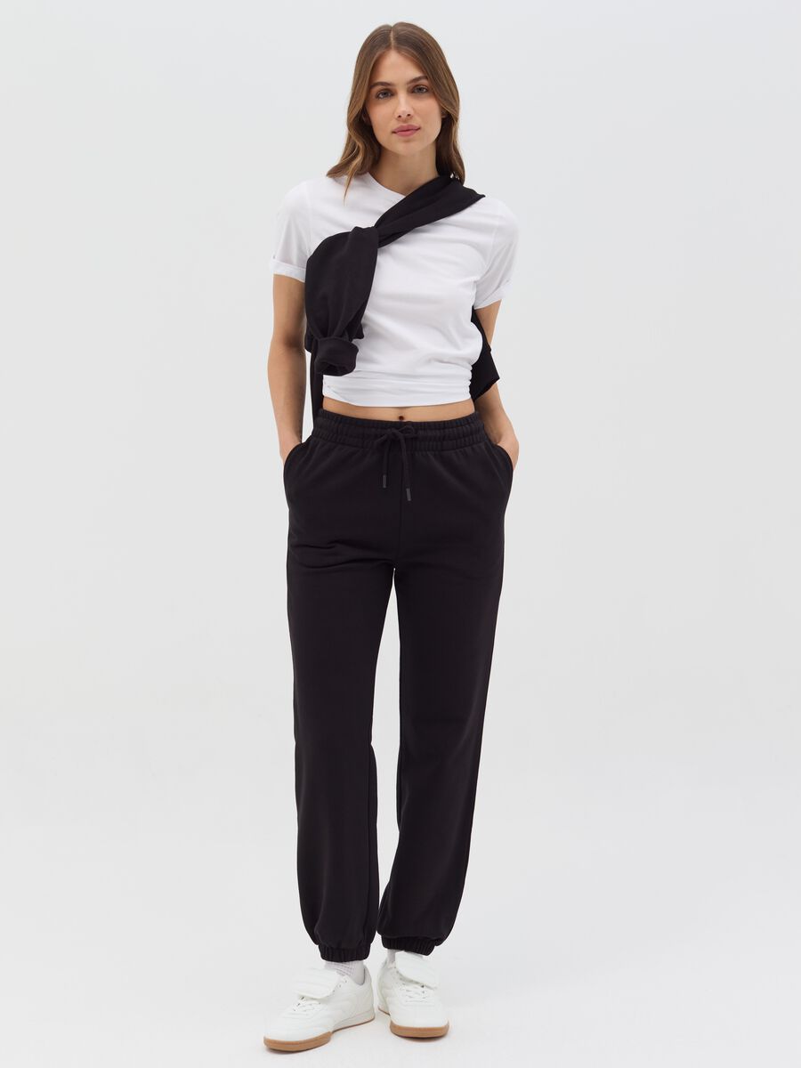 Essential joggers in fleece with drawstring_0