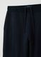Black pure cotton trousers with oversized fit_5