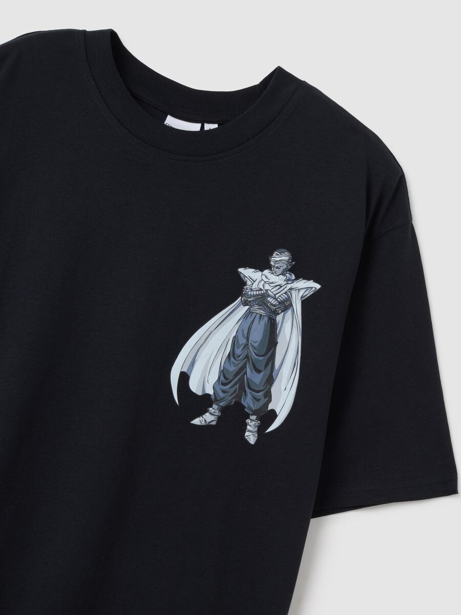 Black pure cotton regular fit t-shirt with print_1