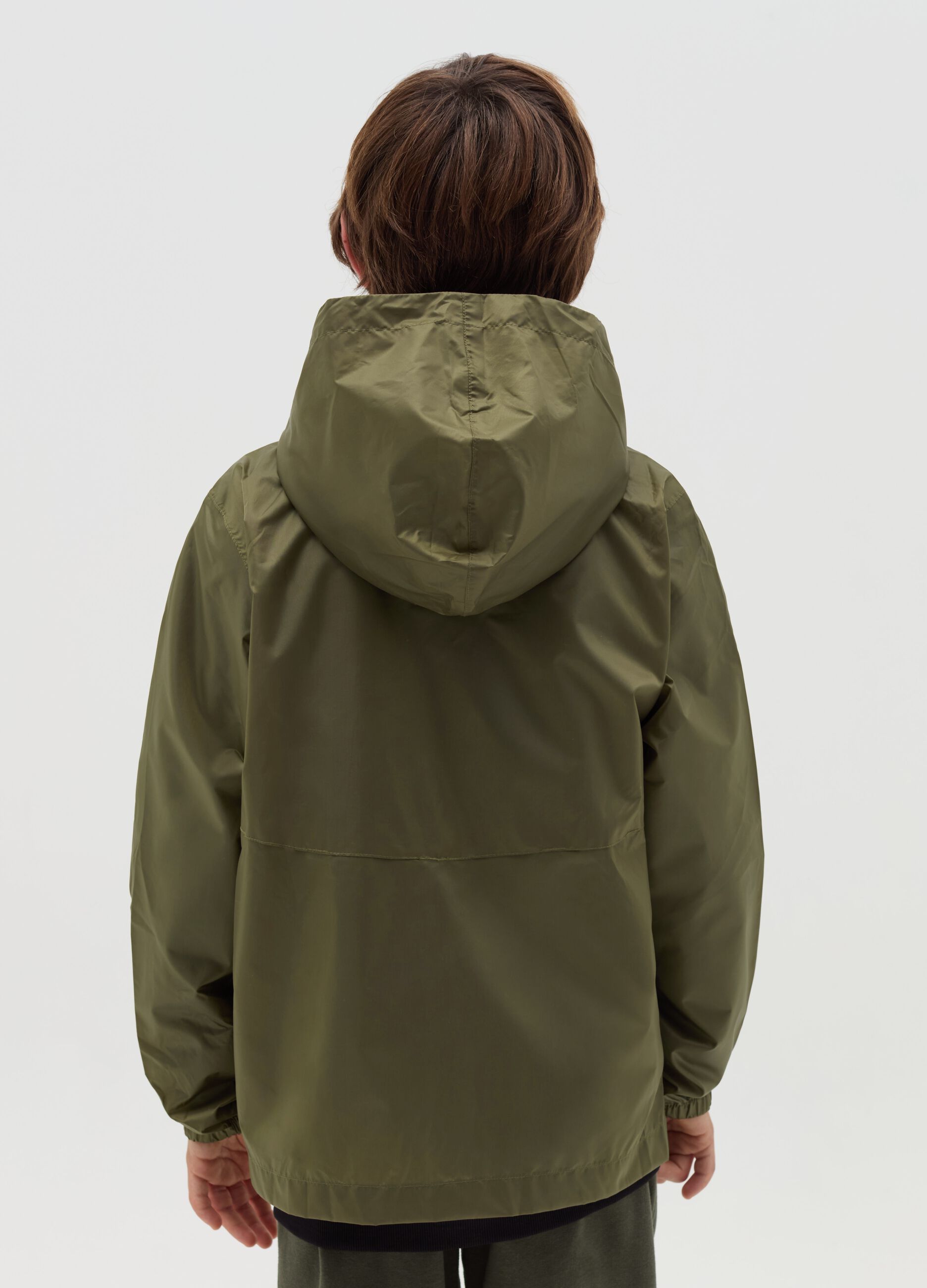 Essential waterproof jacket with hood
