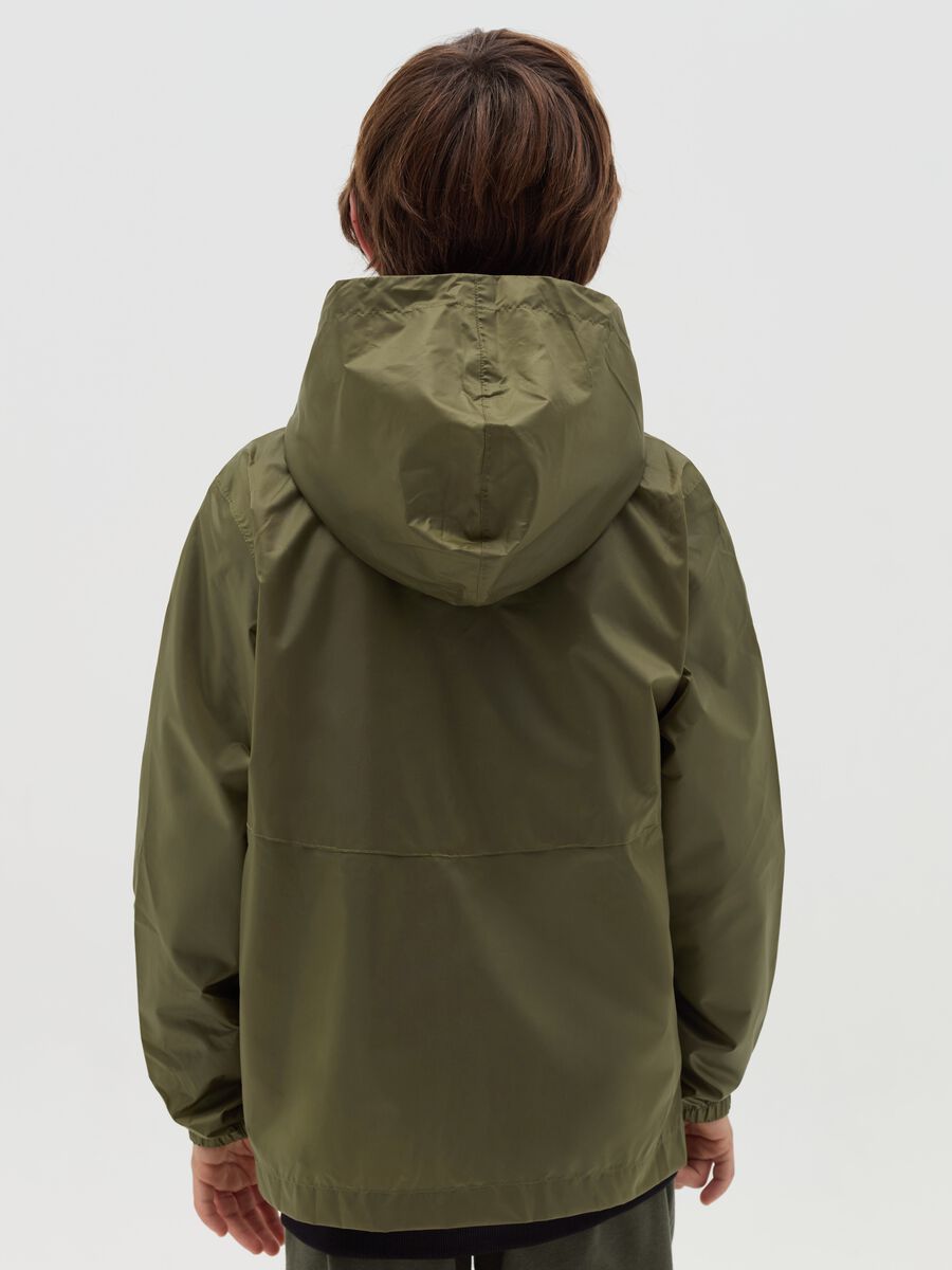 Essential waterproof jacket with hood_1