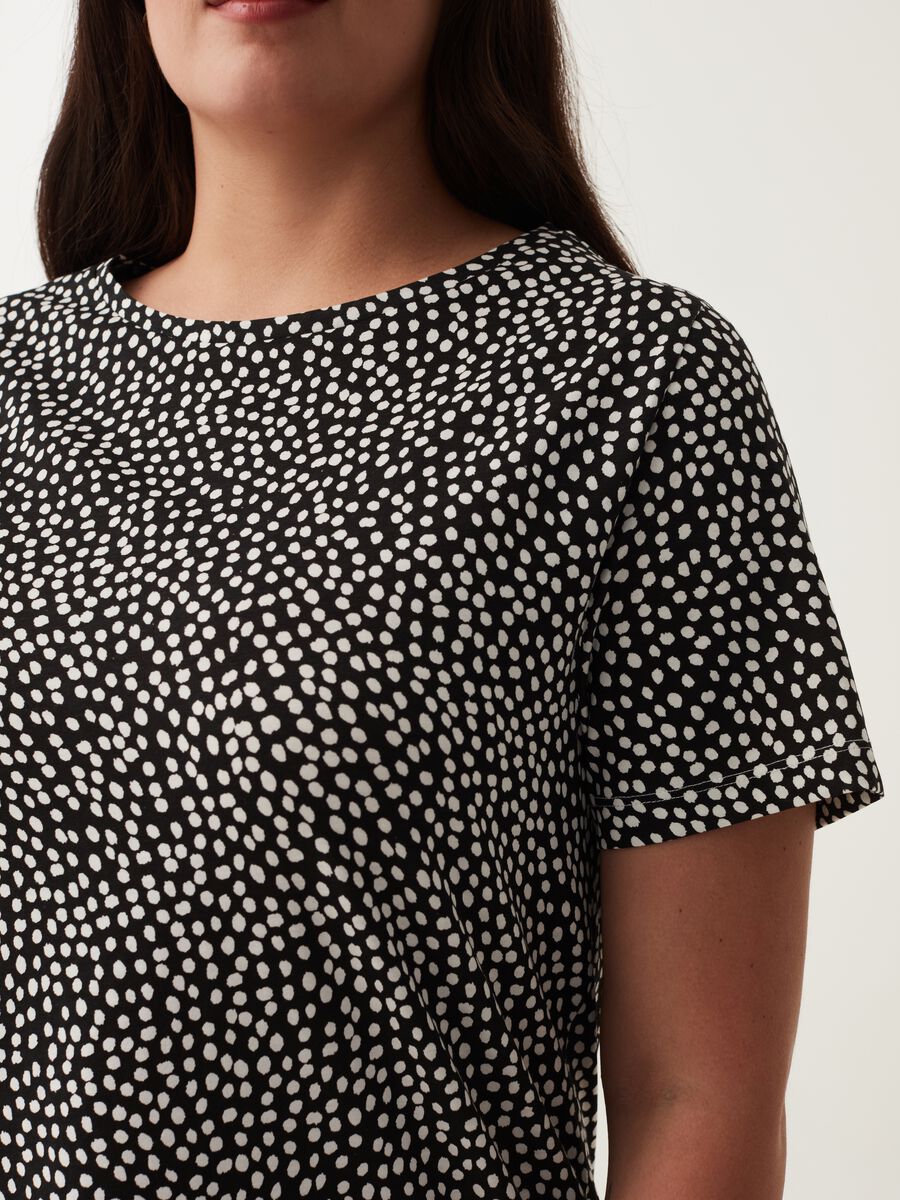 T-shirt con fantasia maculata Curvy_3