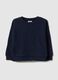 Blue pure cotton sweatshirt for baby, regular fit with pocket_0