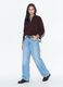 Half-zip viola in misto cotone a strati regular fit_1