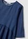 Blue pure cotton midi dress_5