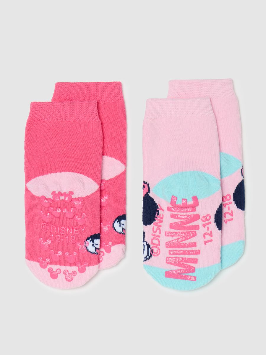 Two-pack slipper socks with Minnie Mouse and Figaro design_1