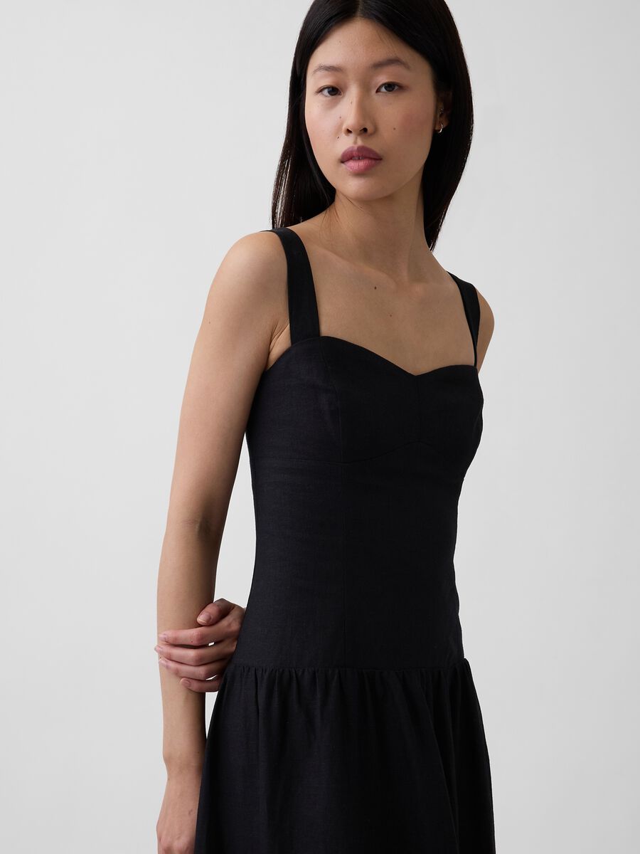 Linen-blend midi dress_3