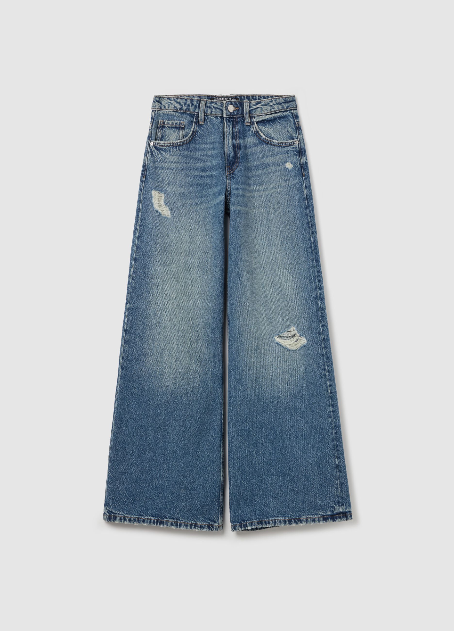 Jeans a gamba larga