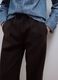 Brown viscose-blend tailored trousers with a baggy fit_2