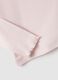 Pink crew neck long sleeve top in regular fit cotton blend_5