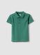 Boys&rsquo; green organic cotton polo shirt, regular fit_0