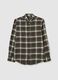 Flannel shirt with check pattern_4
