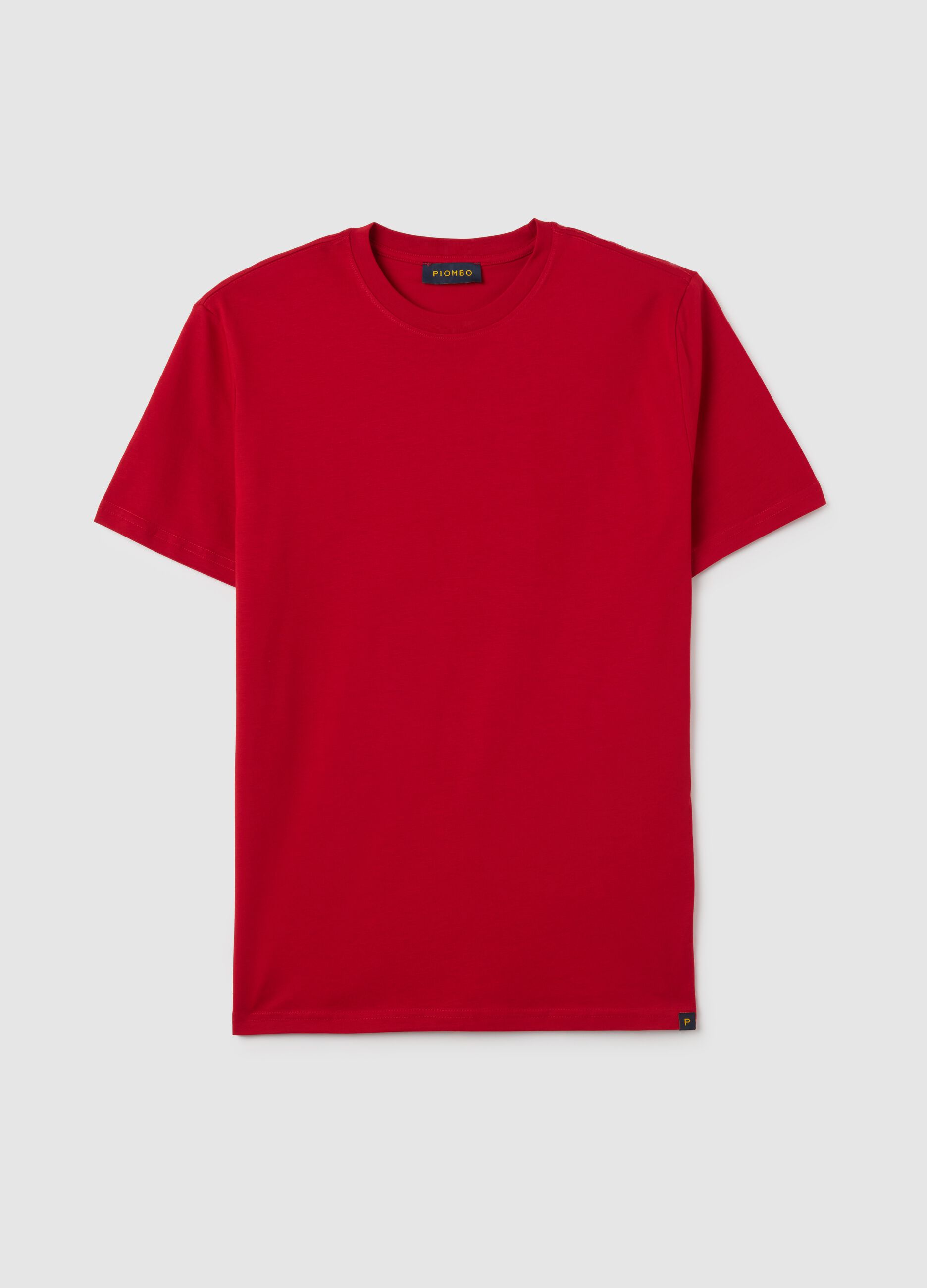 T-shirt in puro cotone rosso