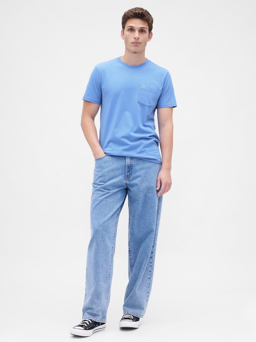 Blue Cotton T-shirt_2