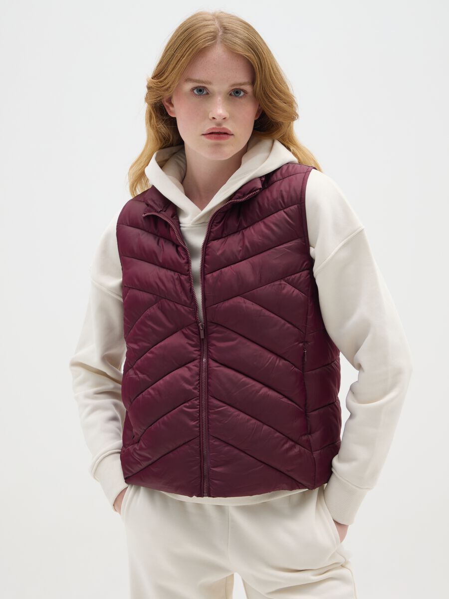 Gilet rosso regular fit_0