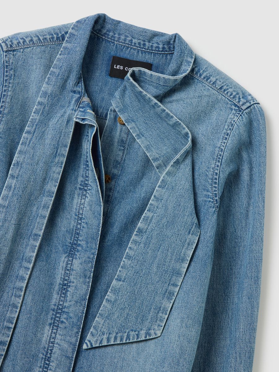 Camicia in puro cotone denim regular fit_1