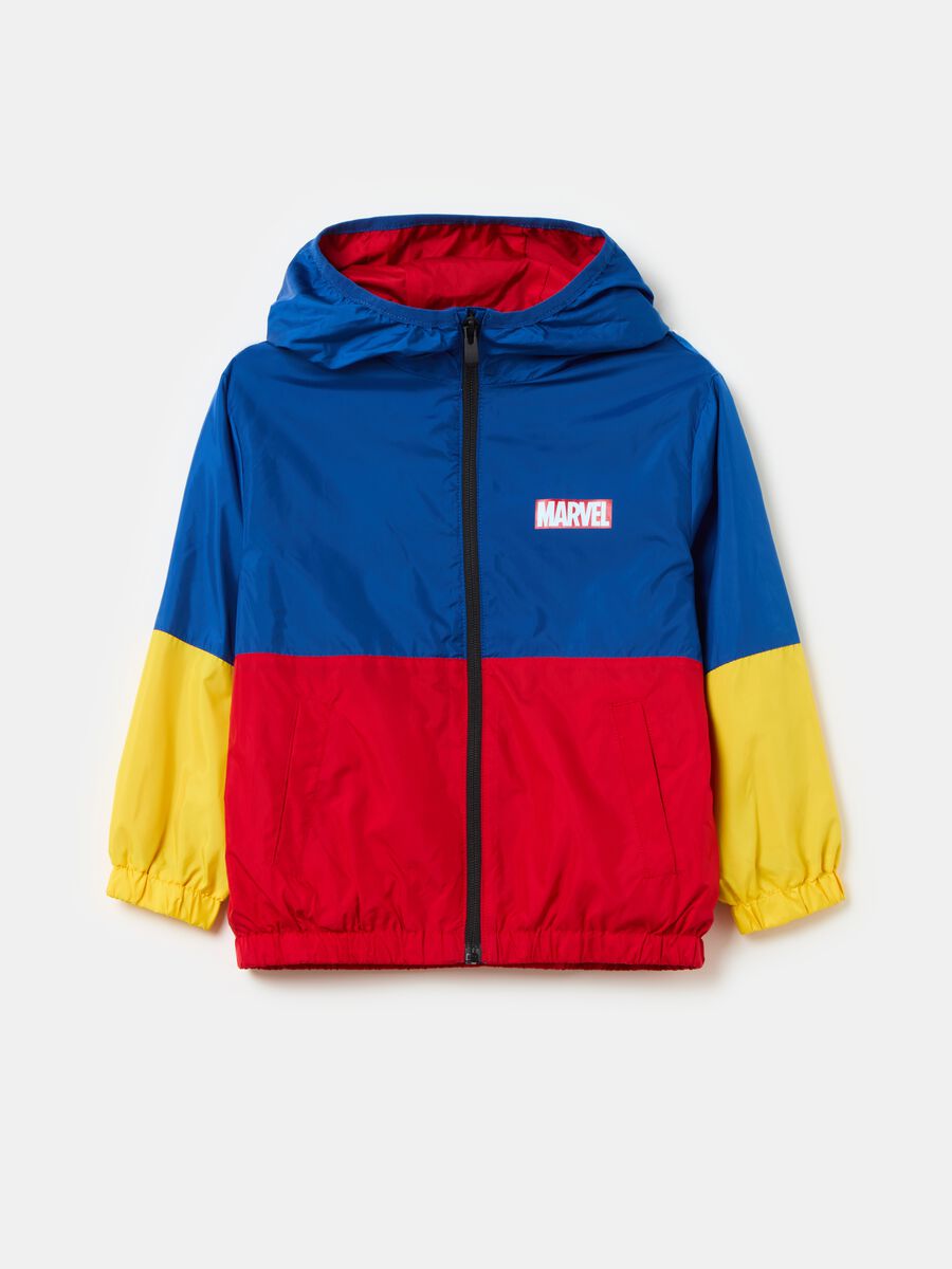 Colourblock Spider-Man jacket with hood_0