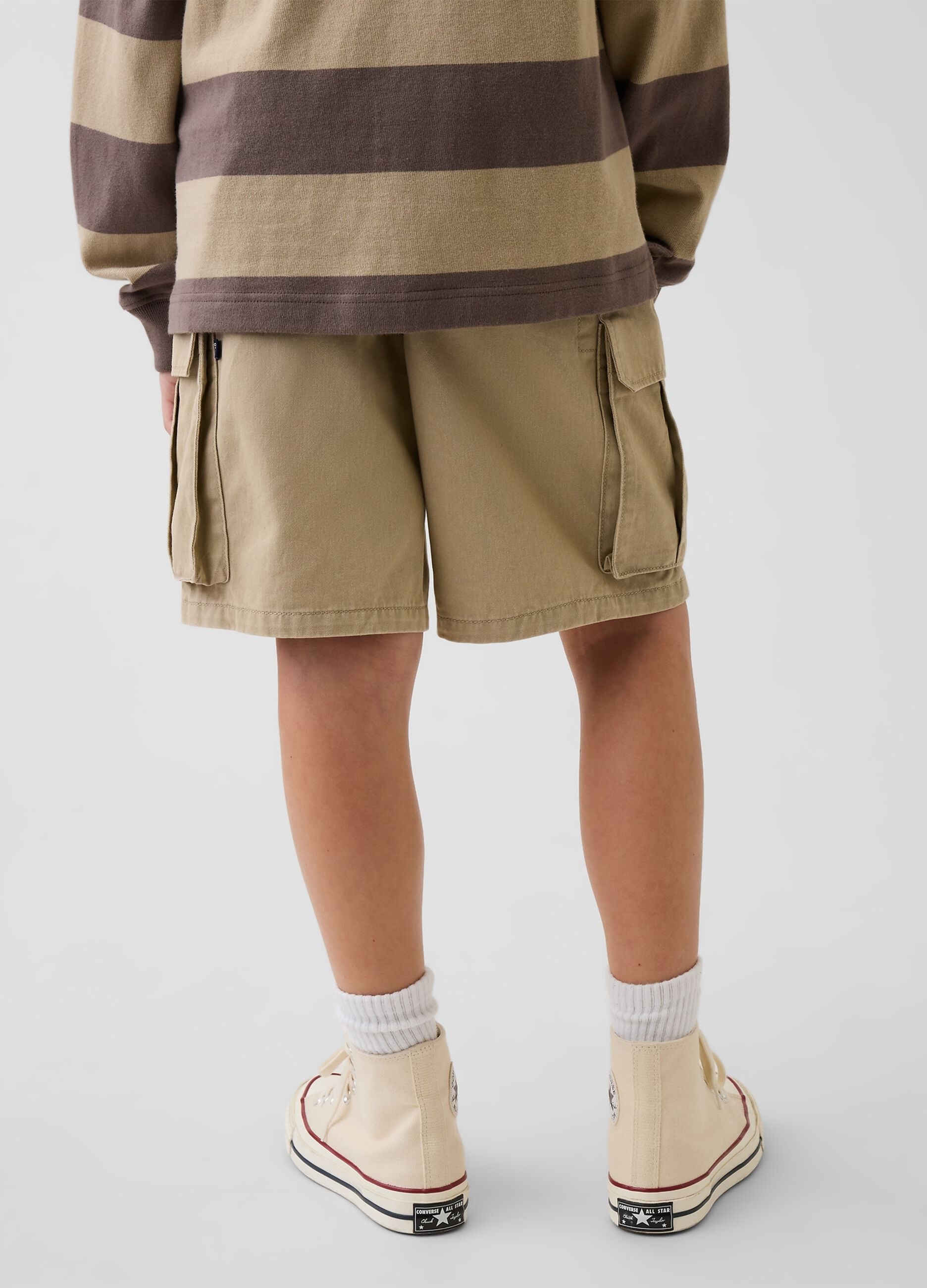 Pure cotton cargo shorts