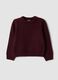 Purple stretch crew-neck jumper_0