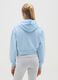 Girls' Cotton Blend Blue Sweatshirt Relaxed Fit_1