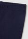 Cotton regular fit blue leggings for girls_3