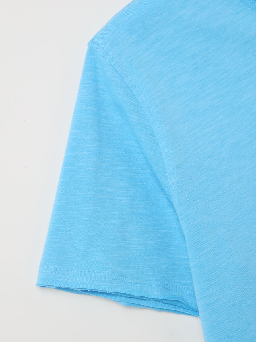 Cotton T-shirt with round neck_5