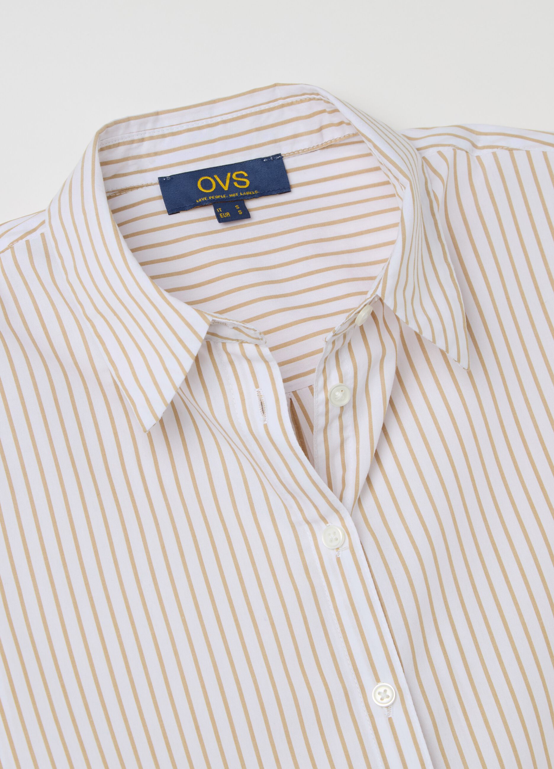 Camicia in cotone a righe