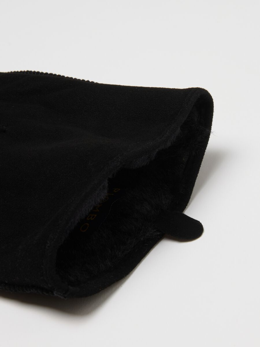 Black Genuine Leather Gloves_2