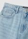 Wide leg pure cotton blue jeans_5