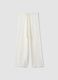 White openwork wide-leg trousers with elasticated waistband_4