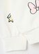 Girls' white sweatshirt in pure cotton, regular fit with prints_3