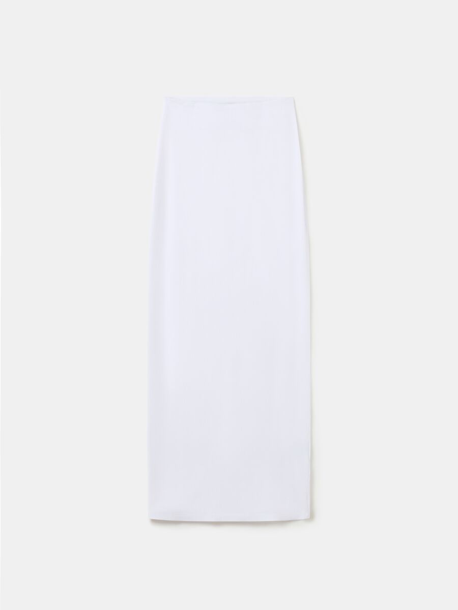 Long Pencil Skirt White_8