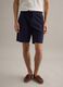 Blue stretch-cotton chino shorts, regular fit_1